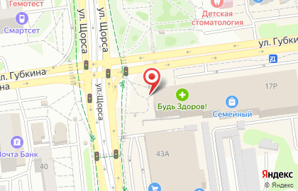 Оптико-медицинский центр Центральная оптика на улице Губкина на карте