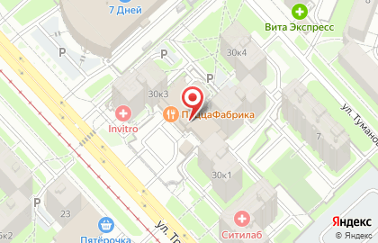 Семейная пиццерия ПиццаФабрика в Дзержинском районе на карте