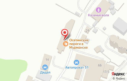 Пекарня Осетинские пироги на Кооперативной улице на карте