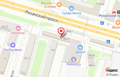 Микрокредитная компания РосДеньги на Рязанском проспекте на карте