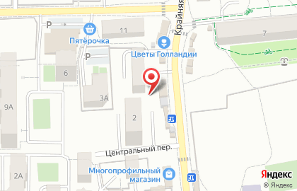 Киоск по продаже молочной продукции на Крайней улице на карте
