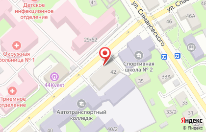 Спортивная школа олимпийского резерва №4 на улице Спасокукоцкого на карте
