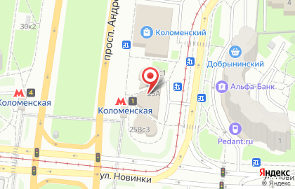 Магазин фастфудной продукции на проспекте Андропова, 25в ст2 на карте