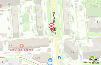 Киоск по продаже фруктов и овощей в Новосибирске на карте