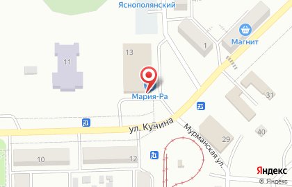 Супермаркет Мария-Ра на улице Кучина на карте