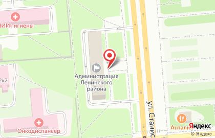 Администрация Ленинского района в Новосибирске на карте