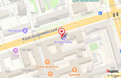 Коммерческий банк Ростфинанс на Красноармейской улице на карте
