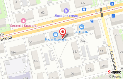 Шпиль на улице Бекетова на карте