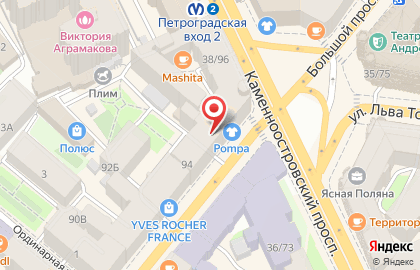 Магазин морепродуктов Жемчужина Камчатки в Петроградском районе на карте