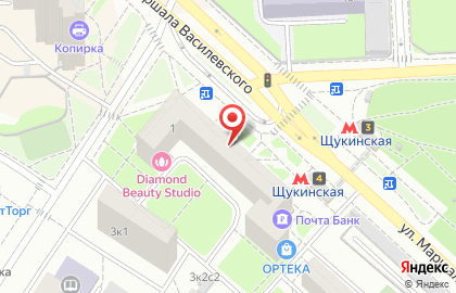 Белорусская косметика на улице Маршала Василевского на карте