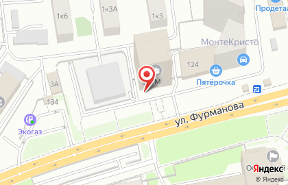 Торговая компания DIBI Milano на улице Фурманова на карте