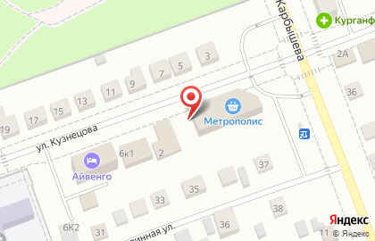 Шиномонтажная мастерская на улице Кузнецова на карте