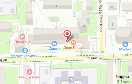 Цветочная база РосЦветТорг на Новой улице на карте