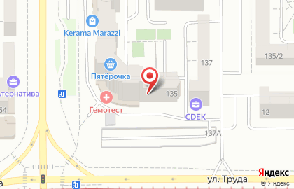 Банкомат Ак Барс Банк в Орджоникидзевском районе на карте