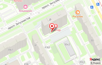 Знайка на проспекте Энтузиастов на карте