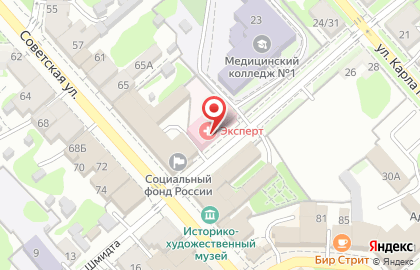 Клиника доктора Лемберга на улице Лейтенанта Шмидта в Егорьевске на карте