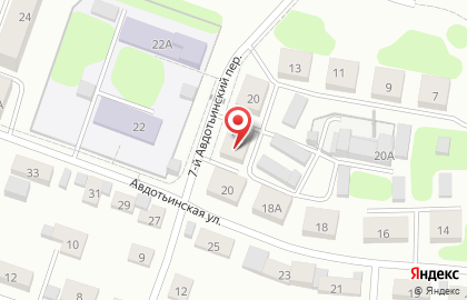 Продовольственный магазин Корвет в Октябрьском районе на карте