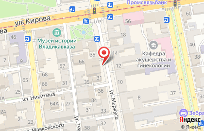 Магазин Профессионал во Владикавказе на карте