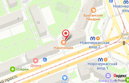 Магазин эротических товаров Bruno на Заневском проспекте на карте