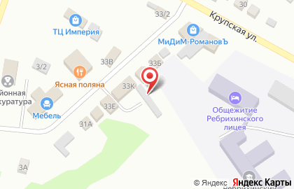 Магазин Фруктовый сад на Крупской улице на карте