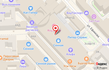 Ресторан быстрого питания Макдоналдс в Адмиралтейском районе на карте