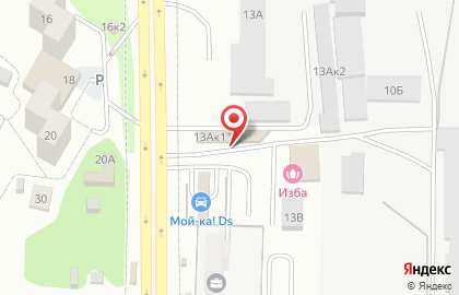 Автостоянка на ул. Новосибирская, 13Б к1 на карте