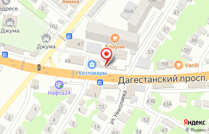 Магазин по продаже фастфудной продукции У Гусейна на карте