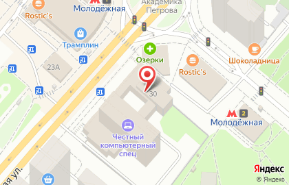 Ремонт на 5 на Ярцевской улице на карте