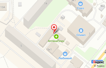 Супермаркет Магнит в Архангельске на карте