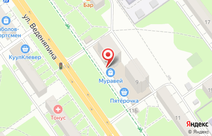 Магазин косметики и парфюмерии Визаж в Автозаводском районе на карте