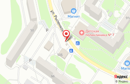 Киоск по продаже овощей на улице Рыленкова на карте