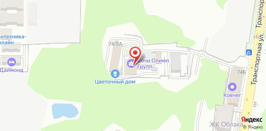 Оптово-розничный магазин Цветочный дом на карте