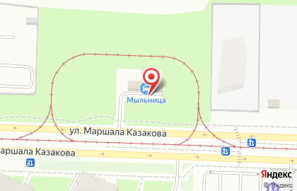 Автомойка самообслуживания Мыльница на улице Маршала Казакова на карте