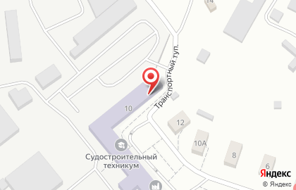 Прибалтийский судостроительный техникум в Калининграде на карте