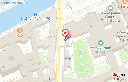 Приемная законодательного собрания Санкт-Петербурга на карте