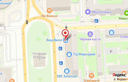 Супермаркет цифровой и бытовой техники DNS на площади Победы на карте