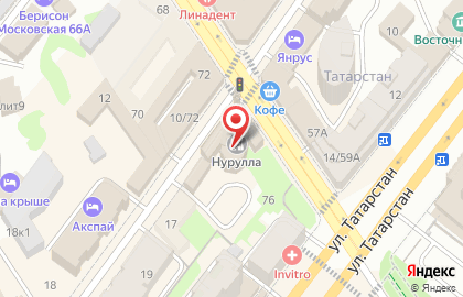 Рэт на Московской улице на карте