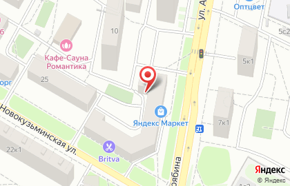 Хостел Сатурн на 1-й Новокузьминской улице на карте