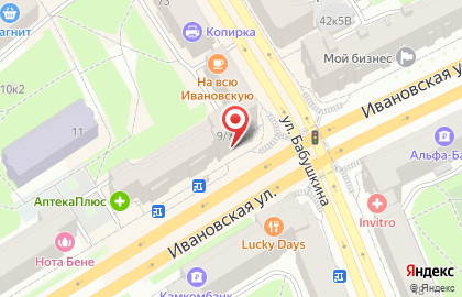 Пзк на Ивановской улице на карте