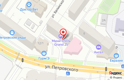 Мини-отель Уют на улице Петровского на карте