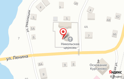 Храм во имя Святителя Николая, с. Курганово на карте