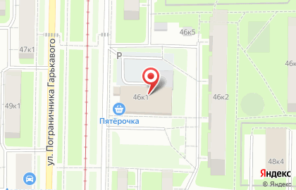 Чистотроник на улице Пограничника Гарькавого на карте