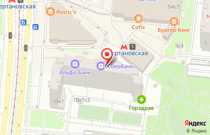 Блеск на Чертановской улице на карте
