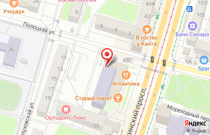 Интернет-клуб Арена в Калининграде на карте