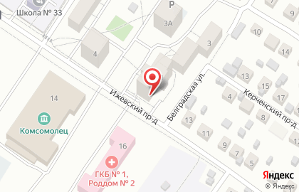 Продовольственный магазин Белградский на карте