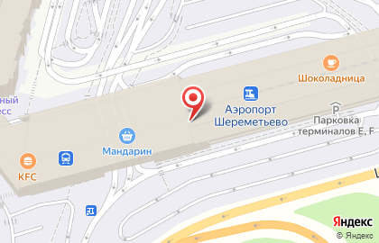 Аэроэкспресс в Москве на карте