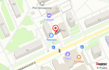 Магазин женской одежды Подружка на улице Дзержинского на карте