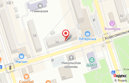 Микрокредитная компания Центрофинанс на Комсомольской на карте