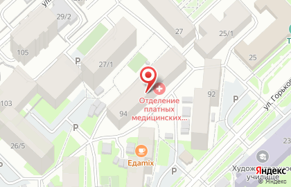 Республиканская клиническая больница №3 на улице Горького на карте
