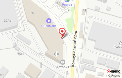Торгово-сервисная компания Цеппелин Русланд в Коммунальном проезде на карте